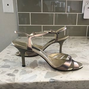 Dress sandals in ash gold  -size 9.5